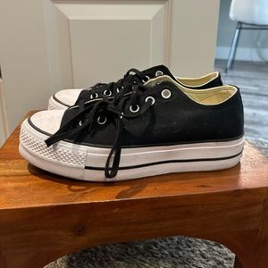 Converse, Platform, Black, Sz. 8.5